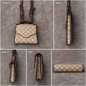 Mini Geometric Pattern Printed Flap Crossbody Bag